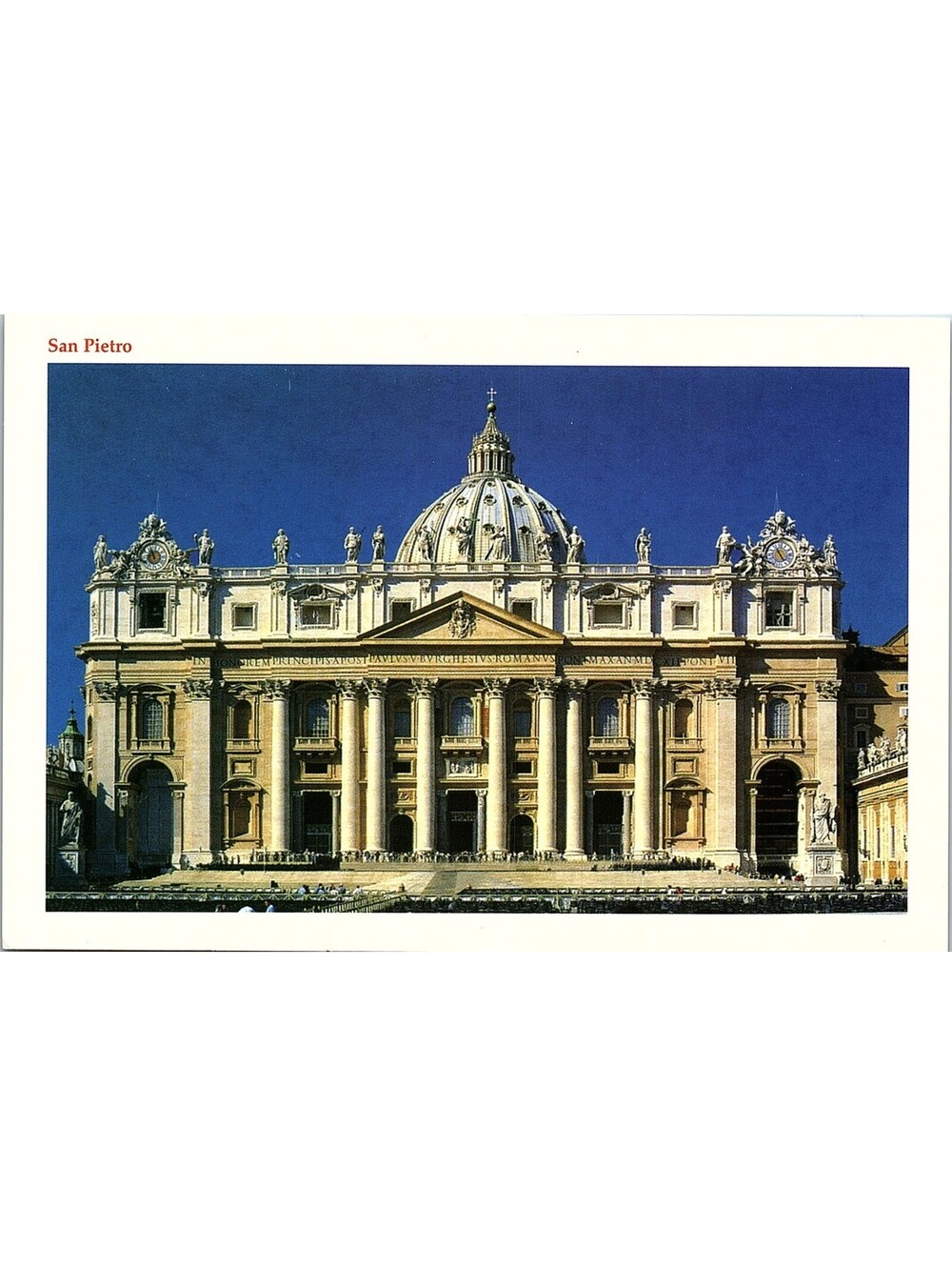 Vintage Postcard St Peters Basilica Rome Vatican City Italy